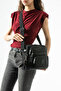 Klinkır Multi-Pocket Water Resistant Black Crinkle Shoulder Bag / Shoulder Bag