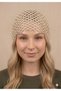 Hand Knitted Mesh Hair Cap Vintage Boho Beach Coquette Style Glitter Hair Band Hat Summer Hair Modern Bohemian Protection - 2