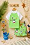 New Season Cute Character Printed Two-Piece Diving Fabric -Uv Protected-Boy'S-Shorts-Swimsuit