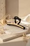 Stylish and Modern Design Black and Beige Detailed Women's Hair Claw Clip - 6