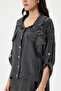 Anthracite Italian 100% Linen Jacket with Mesh Shoulders and Collar 2-Piece Set Long Linen Suit Size 38 - 44 - 6