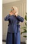 6339 - Stylish, Comfortable, Modal Soft Woven Fabric, Loose Women's Set with Waist Drawstring Detail - 6