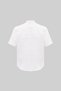 Men's Short Sleeve Oversize Linen Shirt White - 7