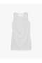 Tie Back Window Detail Round Neck Sleeveless Floral Lace Mini Dress - 3
