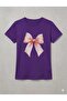 Women's Pink Ribbon Printed Oversized Crew Neck T-Shirt
