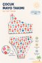 Girls' Beach and Pool Swimsuit Set I Girls' Patterned Swimsuit Set I Girls' Stretchy Fabric Swimsuit Set I 2-12 Years Old Swimsuit Set - 3