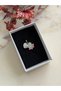 Steel Silver Color Zircon Stone Paw Heart Dangle Bracelet Charm