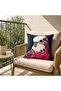 غطاء وسادة مزخرف بنمط طائر الحب الطائر مقاس 43x43 سم