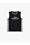 Regular Fit Color Blocked Sleeveless Crew Neck Printed Sports Tank Top - 3