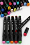 Pencraft 80 Pieces Double-Sided Professional Marker Paint Chisel Set with Pink Bag and Stand - 3