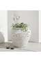 Balsam Cement Terrazo Textured Urn Planter 54x46cm - White