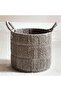 Catherine Round Basket 28x28x26cm- Grey - 4