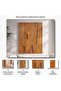 Walden Handmade 3d Wall Art 90x120cm - Brown - 6