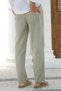 Çağla Men's Linen-Look Elastic Waist Lace-Up Comfortable Fit Trousers - 8