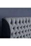 Pluto Headboard Chanel Grey L-200 : H-125 Cm - 4