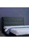 Trojan Headboard Chanel Dark Grey L-180 : H-125 Cm - 2