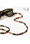 Vulcan Unisex Eyewear Chain, Beaded Eyewear Chain, with Ebony Wood, Agate, Onyx & Jade, Handmade Adjustable Jewelry - 7