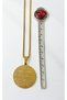 Gold Color Ayetel Kürsi & Nazar Verse Written Prayer Necklace with Thick Doc Chain Stainless Steel Necklace - 4