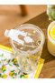 Lcw Home Lemon Printed Glass Cup with Straw 420 ml - 3