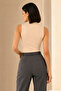 Women's 95% Cotton Half Turtleneck Sleeveless Undershirt - Stretchy & Soft Texture - 2