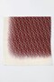 Women's White Burgundy F Patterned Flared Scarf - 2