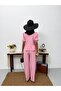 Drawstring Tie-Back Blouse and Pants Set - 5