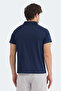 Reyana Men's Polo Collar Navy Blue T-Shirt - 5