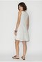 Women's White Scallop Embroidered Lined Pocket Detailed Ruffled Hem Muslin Dress 7719 60286373 - 5