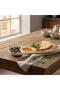 4 Ever White Rectangle Melamine Serving Plate with Black Rim | 11 Inch - 2