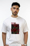 تي شيرت أبيض كبير الحجم مطبوع بتصميم Red Rose_1