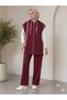 Women's Triple Sportswear Vest and Comfortable Fit Pants Hijab Set