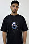 Gojo Satoru_75 Design Printed Oversize Black T-Shirt