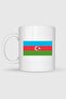 Azerbaijan Flag Printed Mug - 2