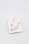 Vip Silver 6-Piece Minimal Stylish Design Stone Anti-Tarnish Steel Earrings