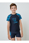 Teen Boys 3-Piece Swim T-Shirt, Shorts and Cap Set - 2