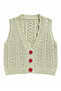 Rosalie Openwork Buttoned Knitwear Vest Women's Çağla - 2