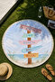 Round Beach Towel 150 cm Beach Direction Sign Patterned Printed Beach Towel - 2