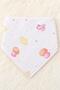 100% Cotton Muslin Fabric / with Snap Fasteners / Patterned / Baby Drool Bib & Scarf (2 Pieces) - 3