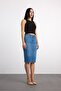 50286 73604 Women's Regular Fit Midi Denim Skirt 50286-73604 - 2