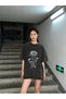 Gothic Rose Printed Washable Vintage Unisex Oversize T-Shirt - 2