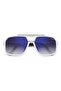 UV Protected Sunglasses Matte White Frame Grey Mirror Shaded Mirror Lens 61mm - C-SPORT-03/S-6HT - 4
