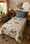 Baby and Children's Room Build Town – Construction Machinery Single Pike Set 160X230 cm 6Etd16 - 2