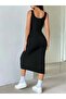 Women's Strappy Square Neck Front Buttoned Midi Camisole Dress - 3