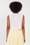 Women's Cotton Sleeveless Crop Blouse - White - 5