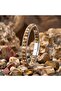 Odun Jasper Natural Stone Wicker Mesh Chain Men's Steel Bracelet 18392B28D13 Non-Tarnish Non-Allergic Daily Elegance - 3
