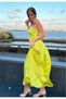 Green Maxi Satin Imported Bohemian Dress - 3