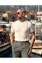 Men's Stripe Detailed Old Money Style Crew Neck Knitwear T-Shirt - 2