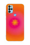 General Mobile Gm 21 Pro Compatible Retro Sun Pattern Transparent Phone Case