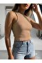 Women's Ribbed Thick Strap Camisole Athlete T-Shirt