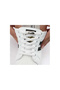 # Lace-Up White Color Magnetic Clip Elastic Practical Stylish Magnetic Shoelaces for Children - 4